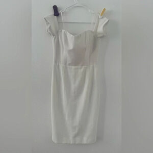 Dress the Population Bailey Off The Shoulder Sweetheart Bodycon Midi Dress Large